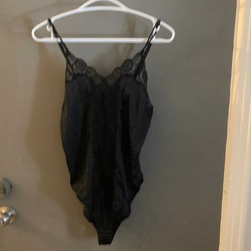 Vintage Black Lace Bodysuit